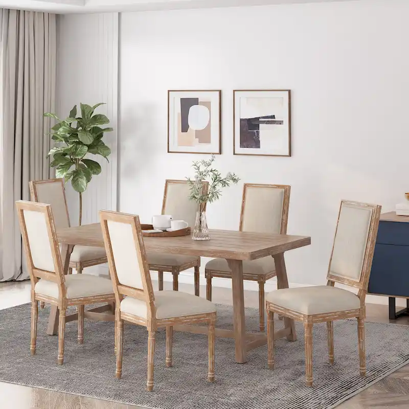Regina Wood Upholstered Dining Chair by Christopher Knight Home