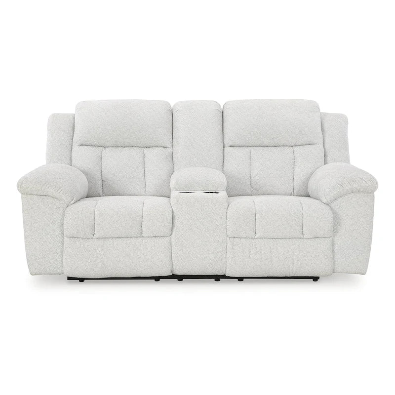 Signature Design by Ashley Frohn Double Reclining Loveseat with Console - 80W x 40D x 42H