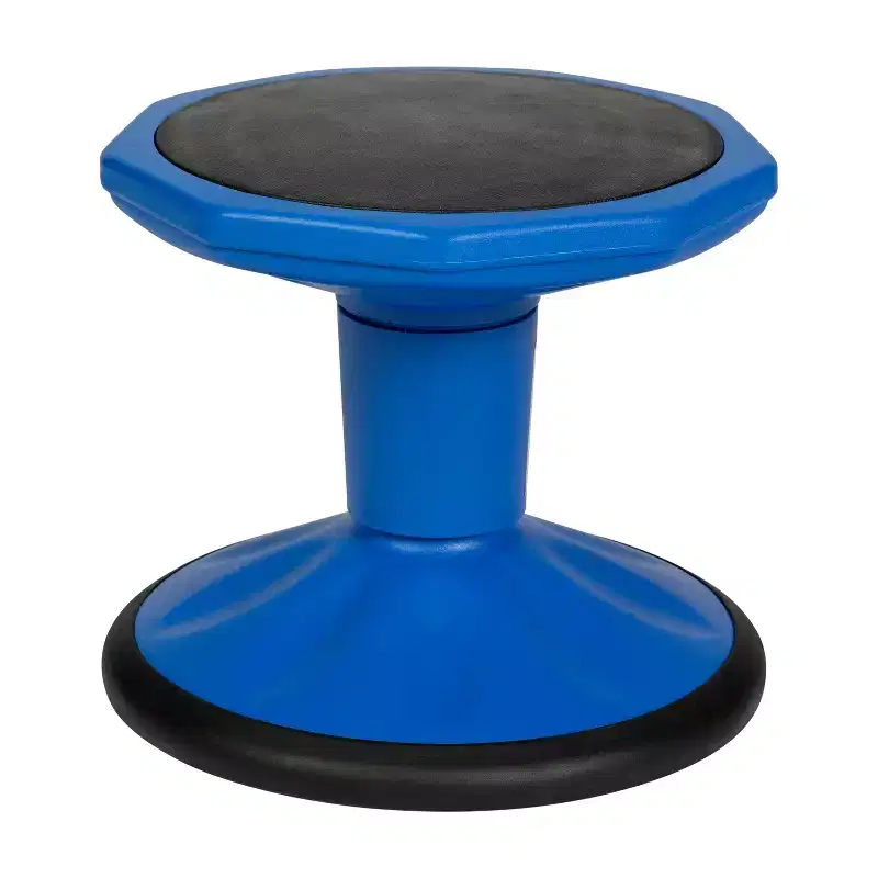 Flash Furniture Lucas Fixed Height Kids Flexible Active Stool for Classroom and Home with Non-Skid Bottom