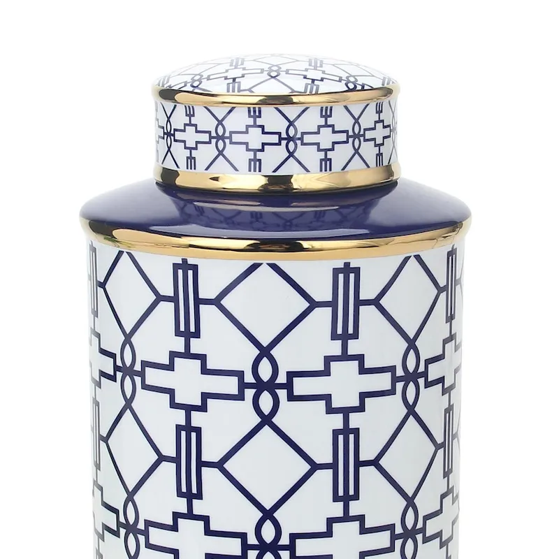 Beloved Geometric Jar with Lid