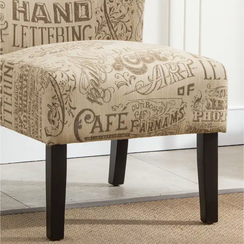 The Curated Nomad Pavilion Upholstered Armless Accent Slipper Chair