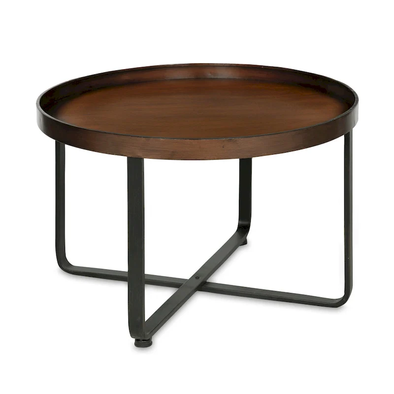 Kate and Laurel Zabel Round Modern Coffee Table - 28  Diameter