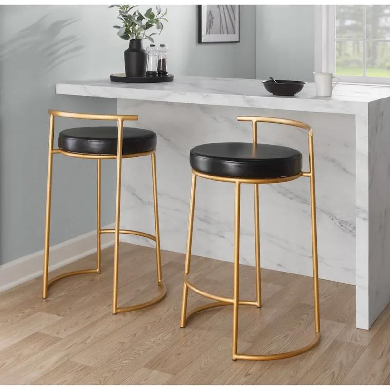Forrest Round Fixed-Height Counter Stool (Set of 2)