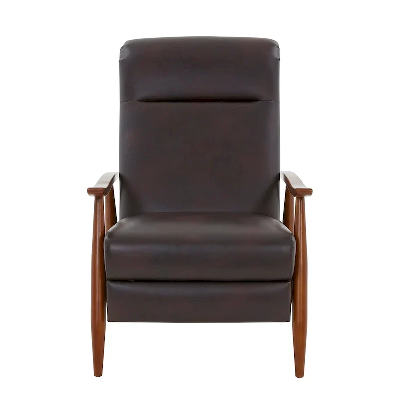 Sienna Upholstered Wood Push Back Recliner by Greyson Living