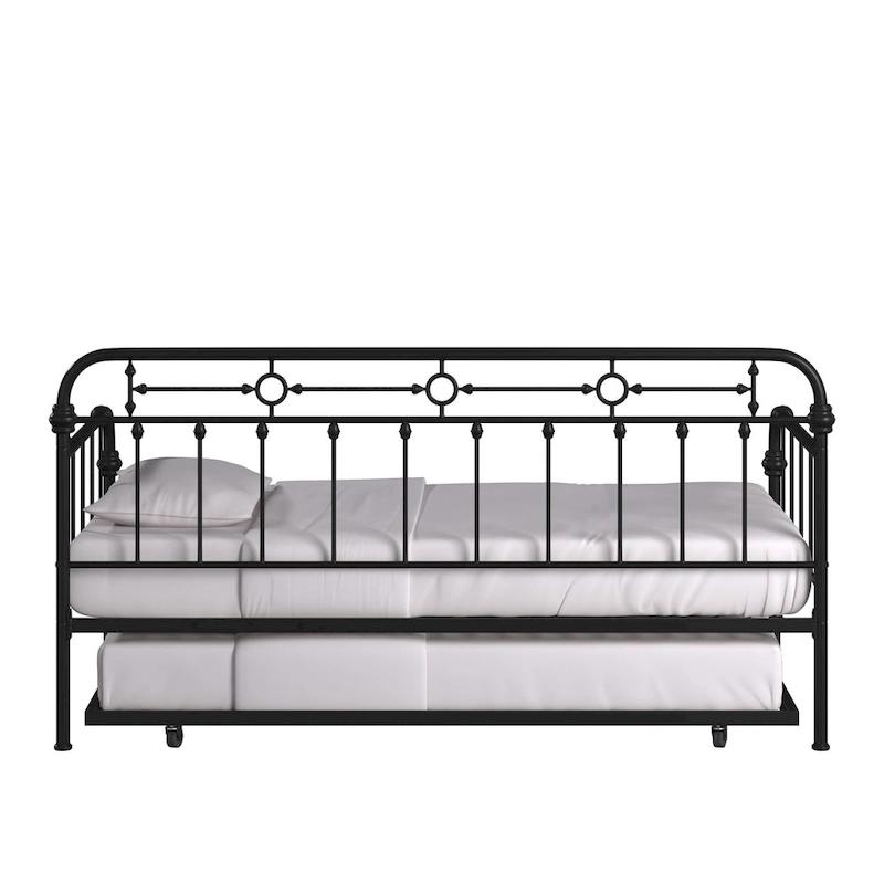 Darren Antique Dark Bronze Metal Daybed with Trundle by iNSPIRE Q Classic