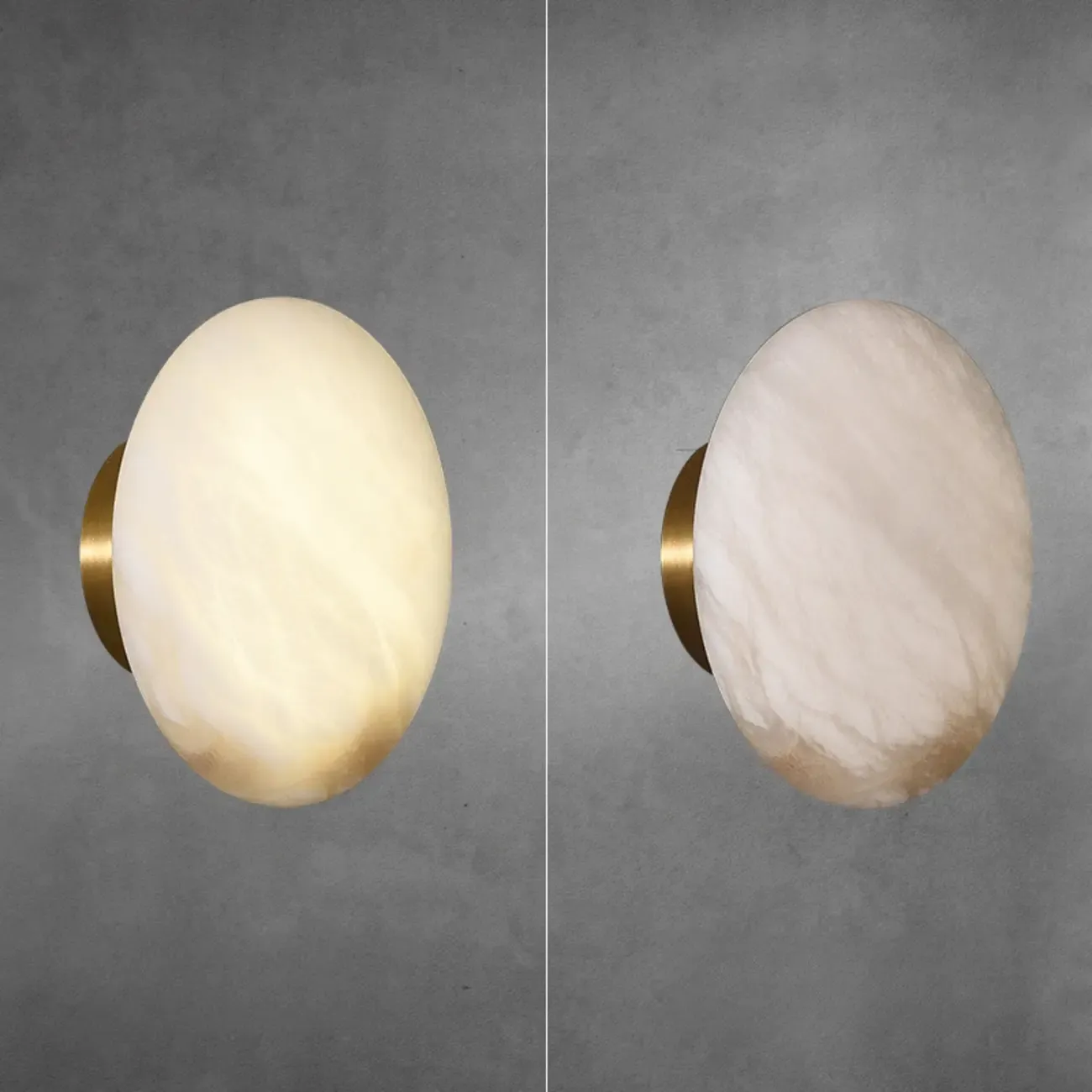 Modern Geometric Metal Wall Light with Gold Finish