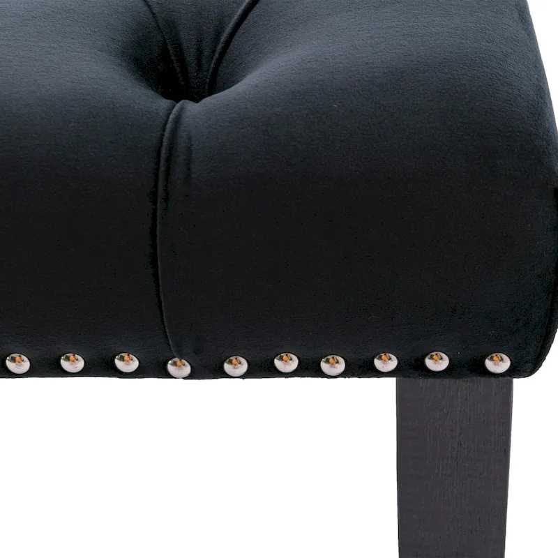 Upholstered Tufted Bench Ottoman Accent Bench