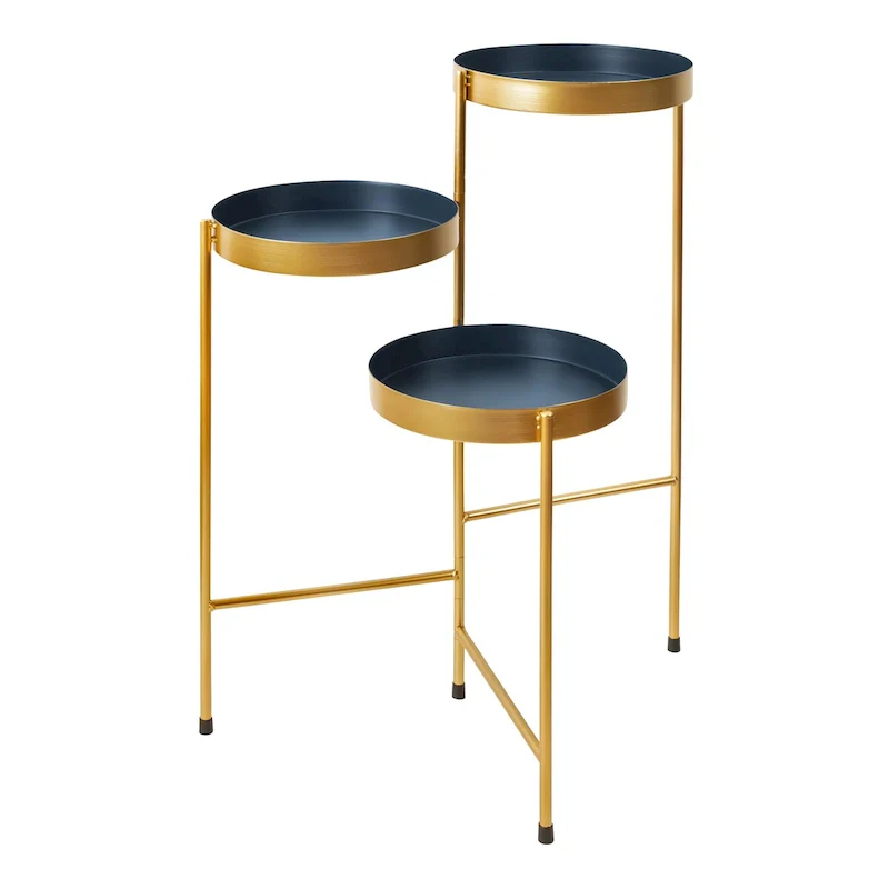 Kate and Laurel Finn Metal 3-tier Modern Plant Stand - 16x21x30