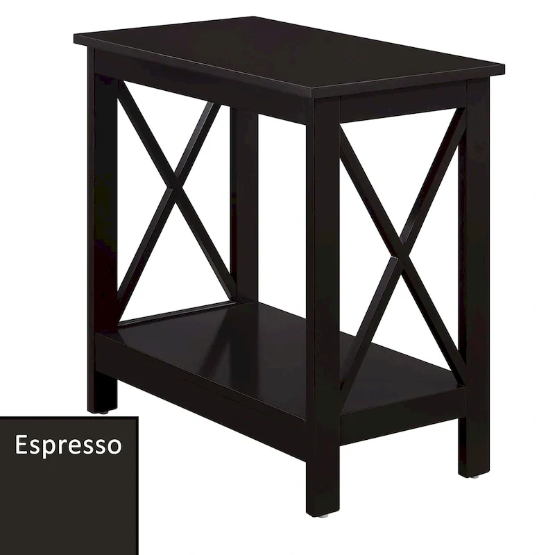 Chairside End Table with Shelf