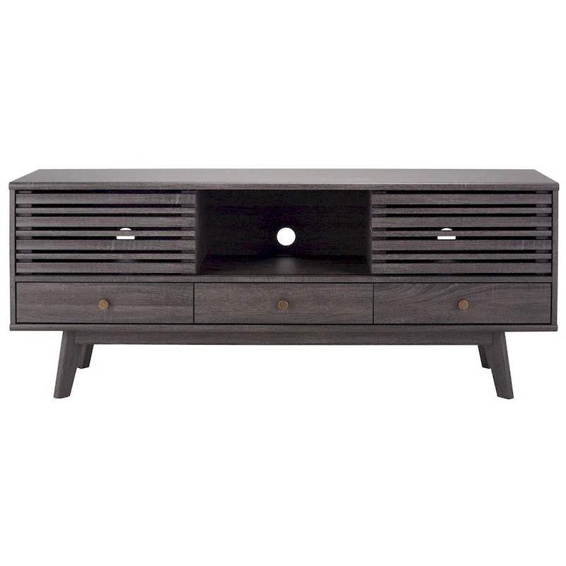 SAFAVIEH Ciera 3-Drawer Entertainment TV Media Stand (65 Flatscreen TV) - 58.7 In. x 15.2 In. x 23.9 In. - 59Wx15Dx24H