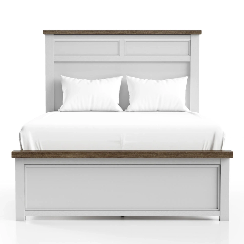 Furniture of America Althea Modern Farmhouse Pinewood Panel Bed