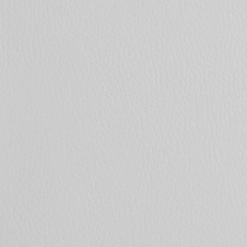 Round Leatherette Upholstered Ottoman