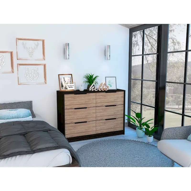 FM Furniture Marion Slide And Pull Dresser, Four Drawers