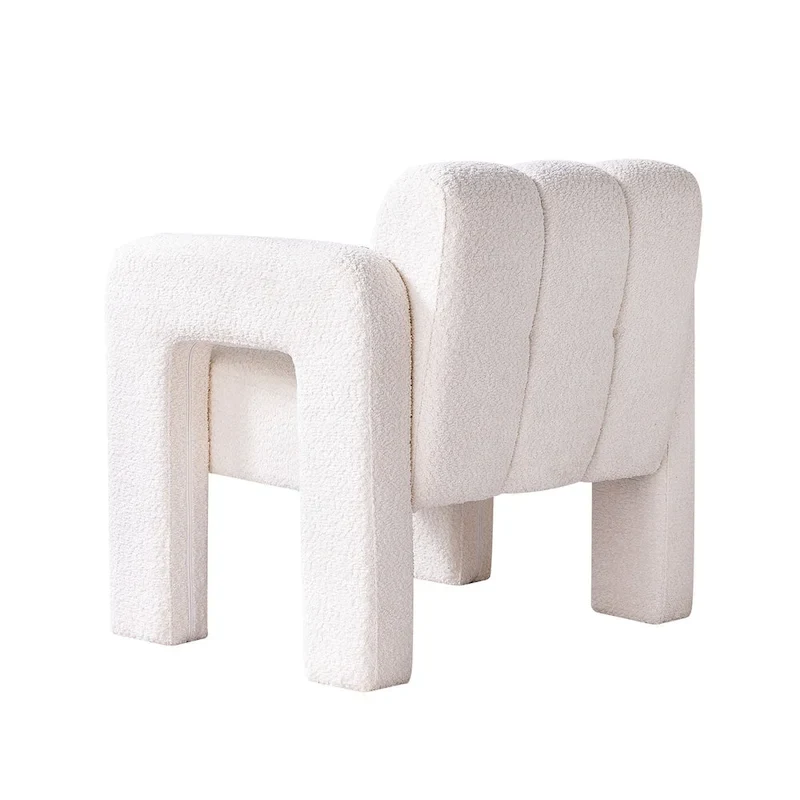 31.10 Wide Boucle Upholstered Accent Chair