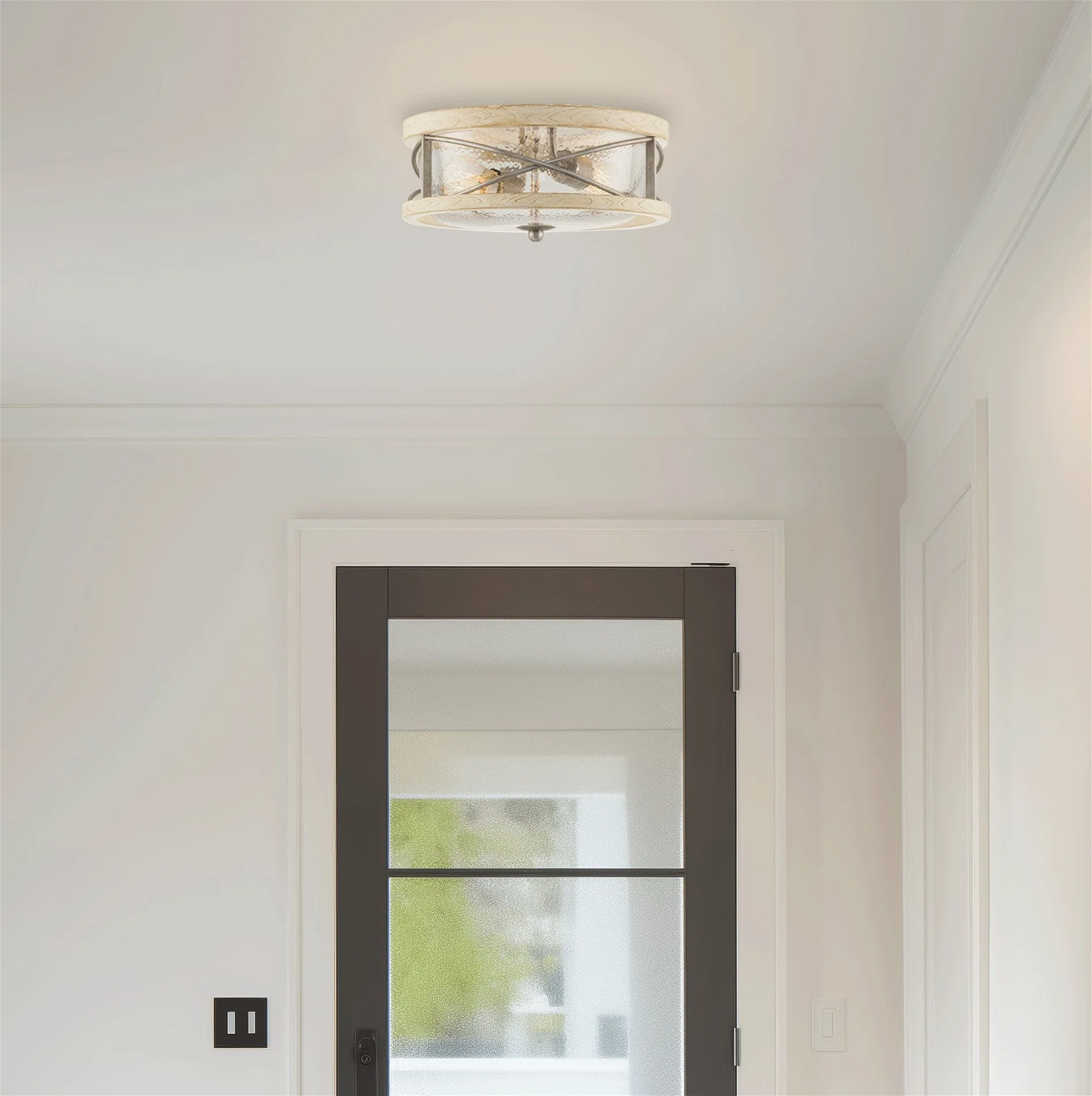 Blaylock 13 2-Light Modern Farmhouse Flush Mount Ceiling Light