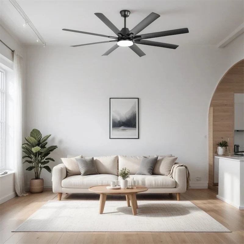 66  Dimmable Led Ceiling Fan with Remote Control,Reversible DC Motor - N/A