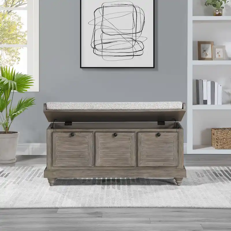 The Gray Barn  Storage Bench