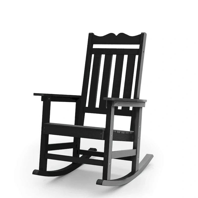 BONOSUKI Patio Adirondack Rocking Chair,Fire Pit Chair Weather Resistant