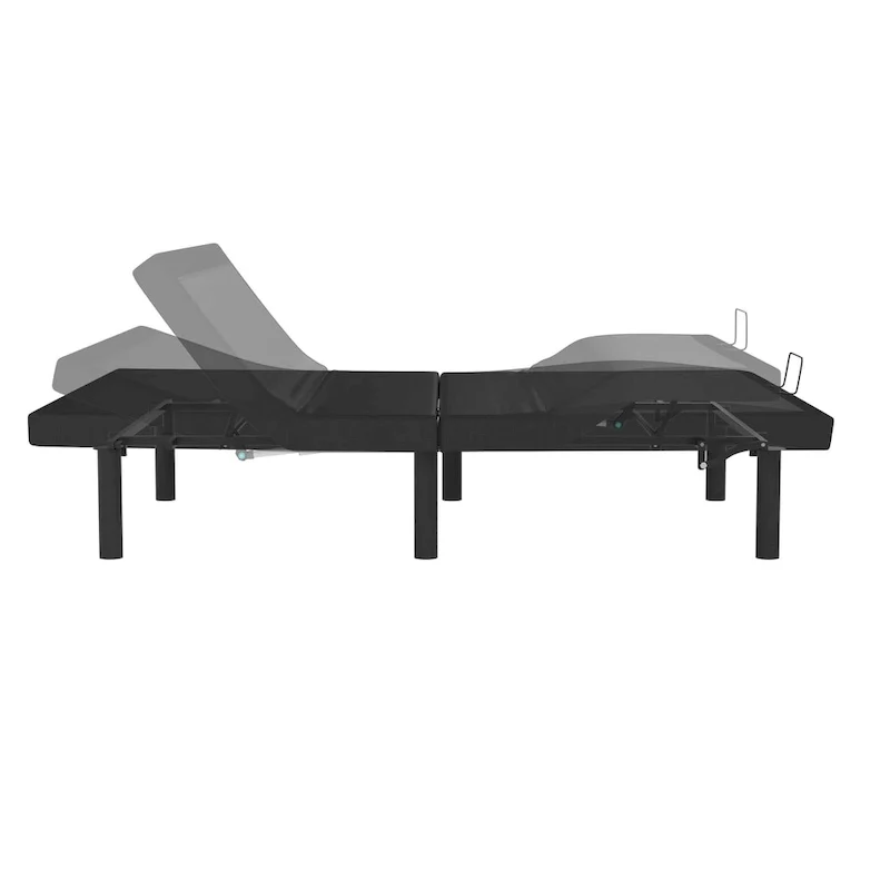 Anti-skid Upholstered Adjustable Bed Base with Wireless Remote