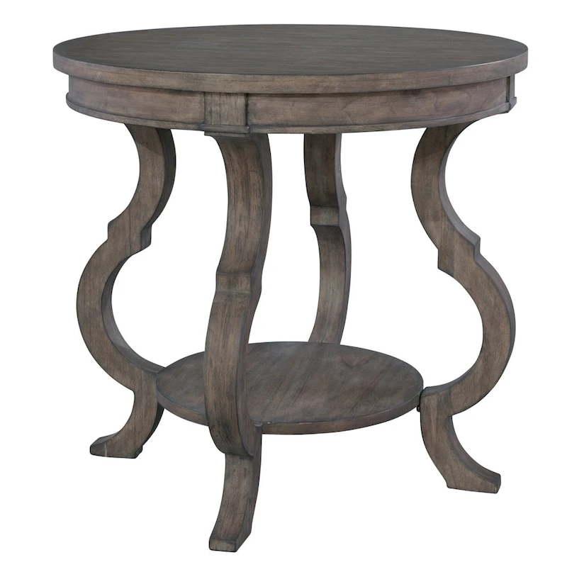Round Solid Wood End Table - Lincoln Park