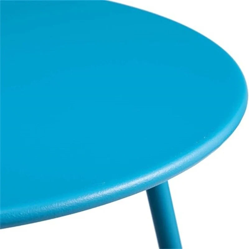 Small Round Metal Side Snack Table