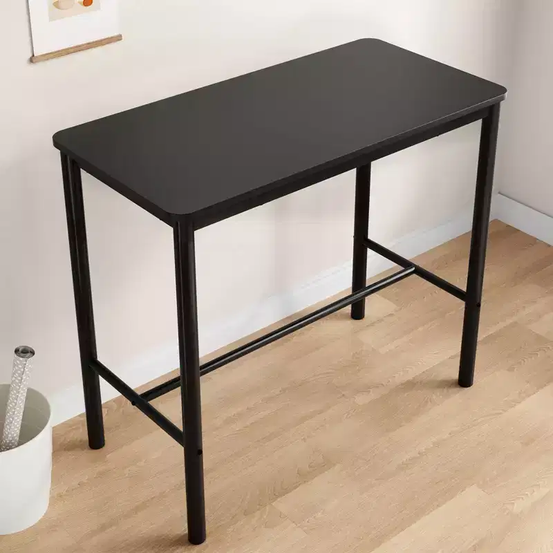Okak Rectangular Standing Desk with Metal Frame, Computer Desk with Ample Tabletop, Office Desk for Living Room, Bedroom, Study