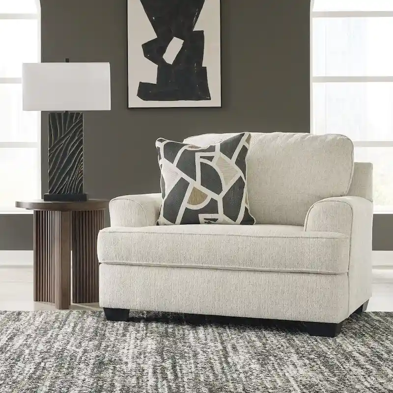 Beige Oversized Chair - 51 W x 40 D x 39 H