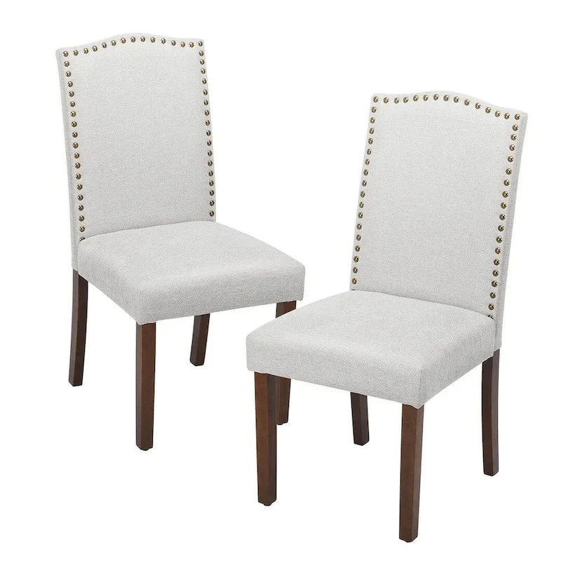 Modern Upholstered Dining Chairs, Set of 2