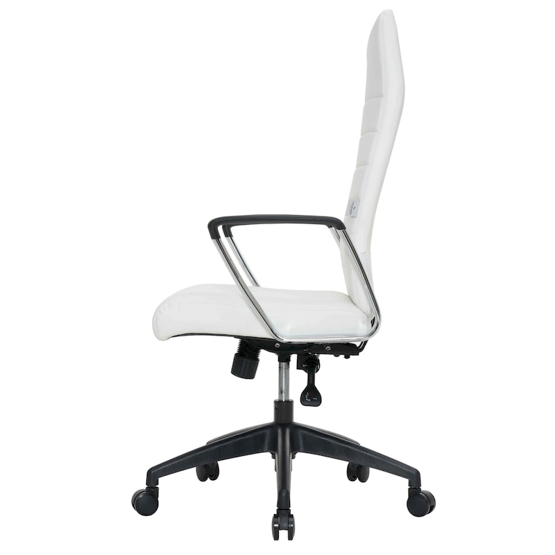 LeisureMod Hilton Modern High Back Leather Conference Office Chair