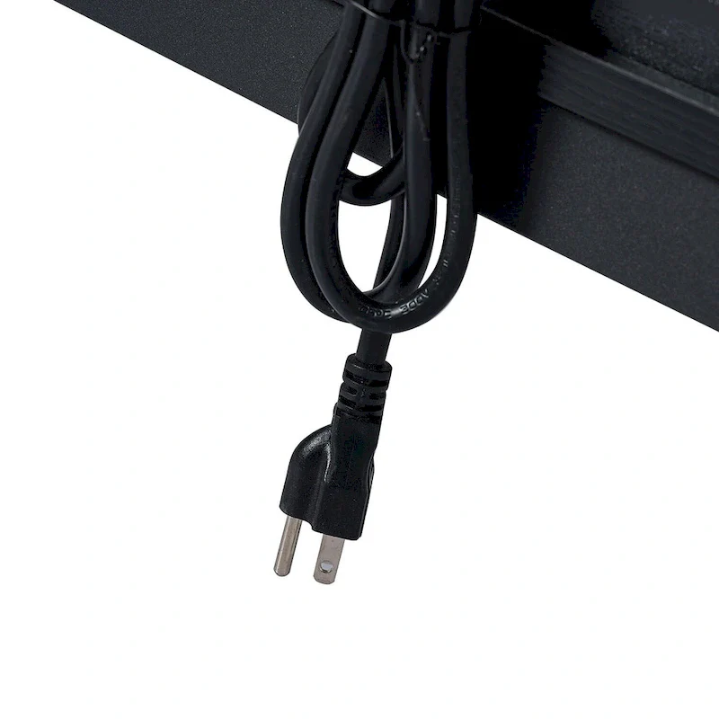 Apakah Modern 25Tall 2-Drawer Nightstand with Charging Station and Adjustable Legs Set of 2 by HULALA HOME