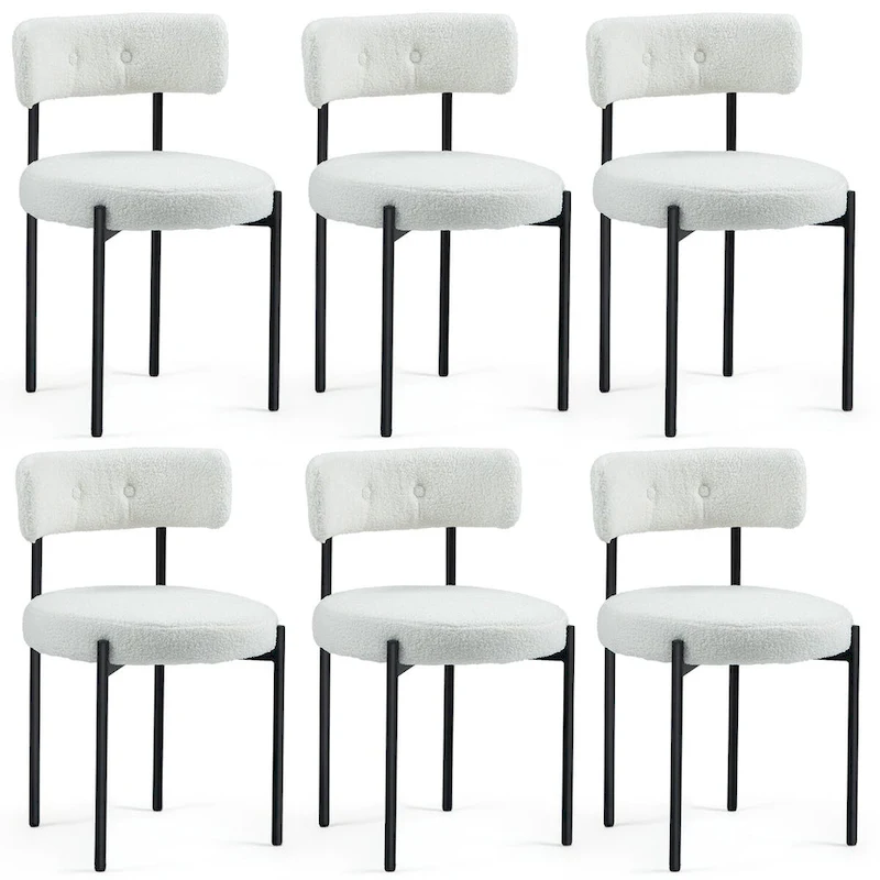 AVAWING Dining Chairs Mid-Century Modern Kitchen Chairs Set of 6