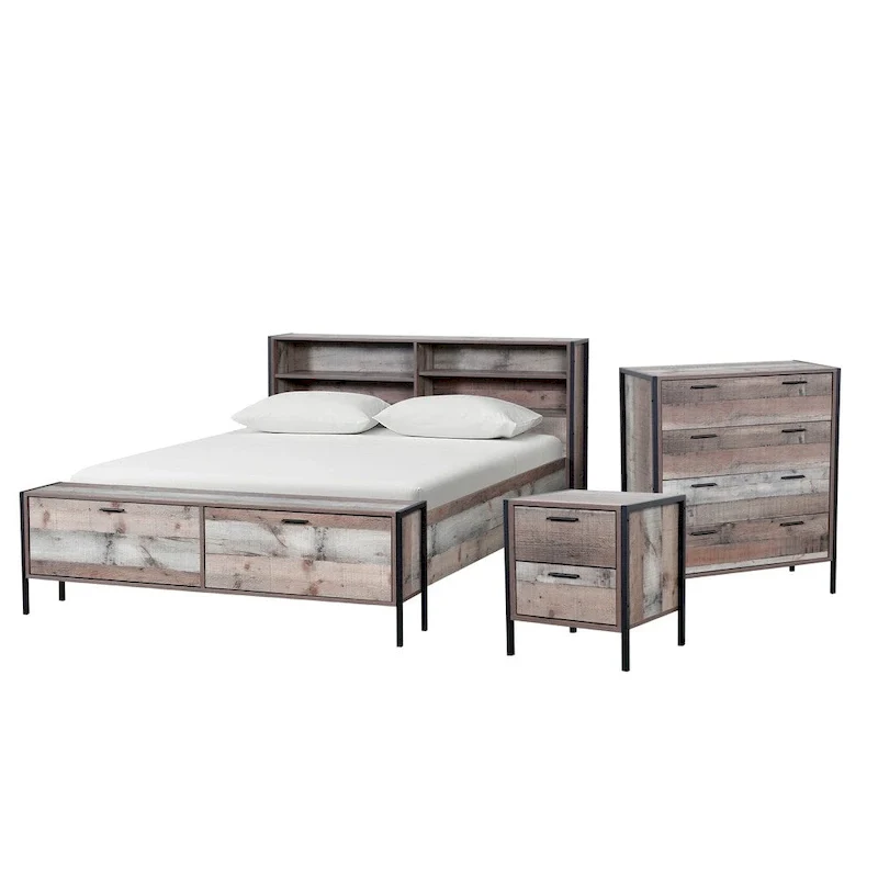 Carbon Loft Navid 4-drawer Chest with Metal Frame and Legs