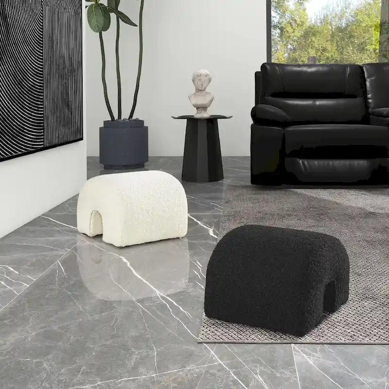 Arched Footstool Ottoman