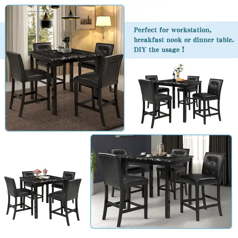 5-Piece Kitchen Table Set