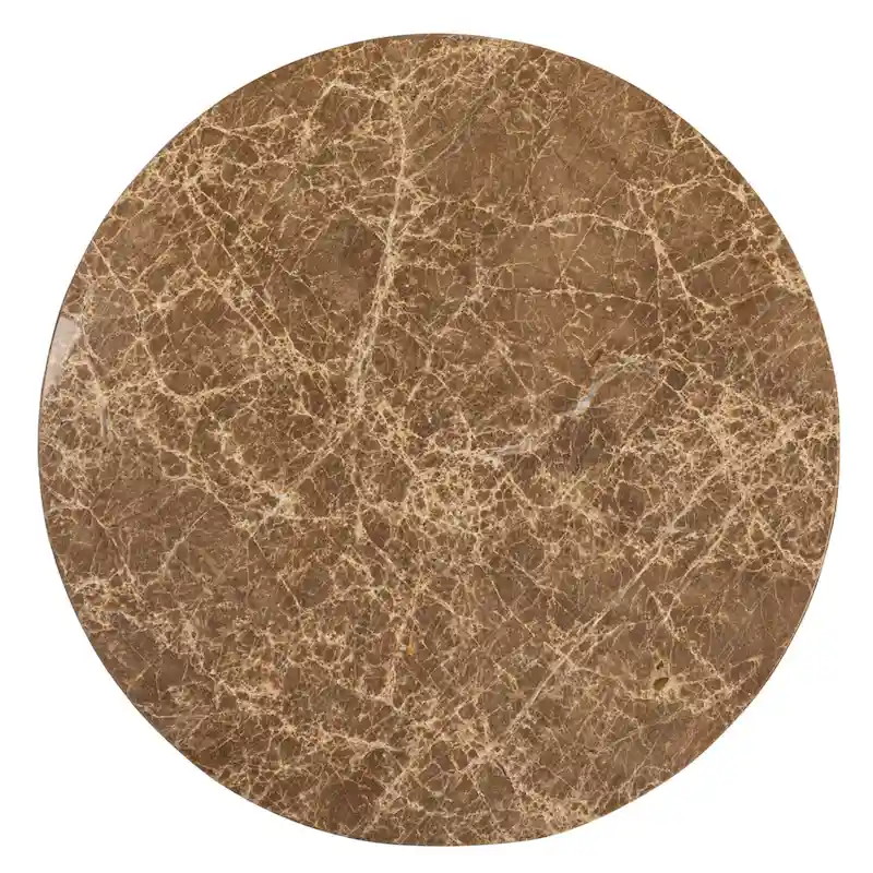 Round Metal Side Table with Claw Feet