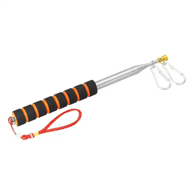 Unique Bargains Stainless Steel Non-slip Sponge Handle Anti-rust Wear-resistant Flag Pole 1 Pc