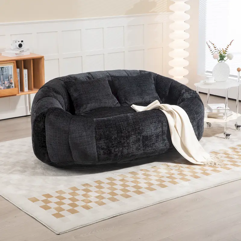 Chenille 2-Seater Sofa with High-Density Foam