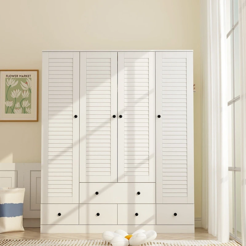 Bedroom Armoire Closet Armoire Wardrobe Closet Clothing Rod Drawer