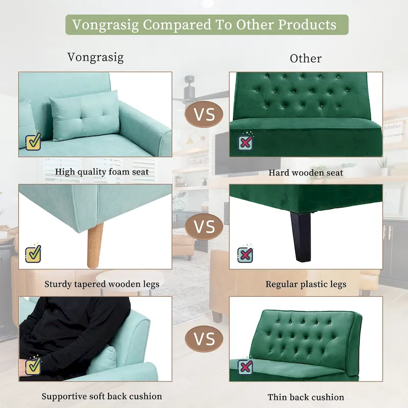 Futzca 47 Modern Loveseat Sofa