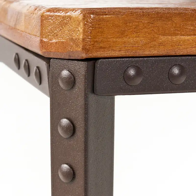 Rustic-Style Metal Side Table