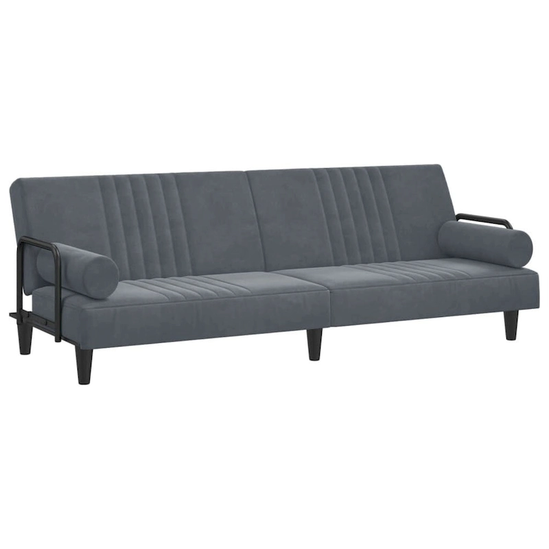 vidaXL Sofa Bed with Armrests Couch Recliner Loveseat Folding Daybed Velvet - 80.7 x 35 x 27.6