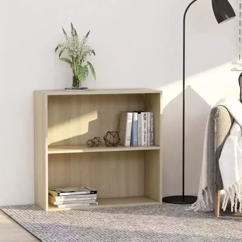 vidaXL Book Cabinet Sonoma Oak Engineered Wood Medium Book Cabinet