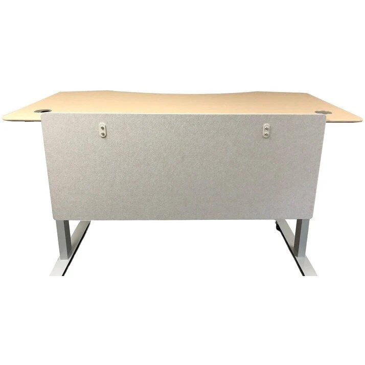 54-Inch Desk Privacy Panel - Beige/Charcoal