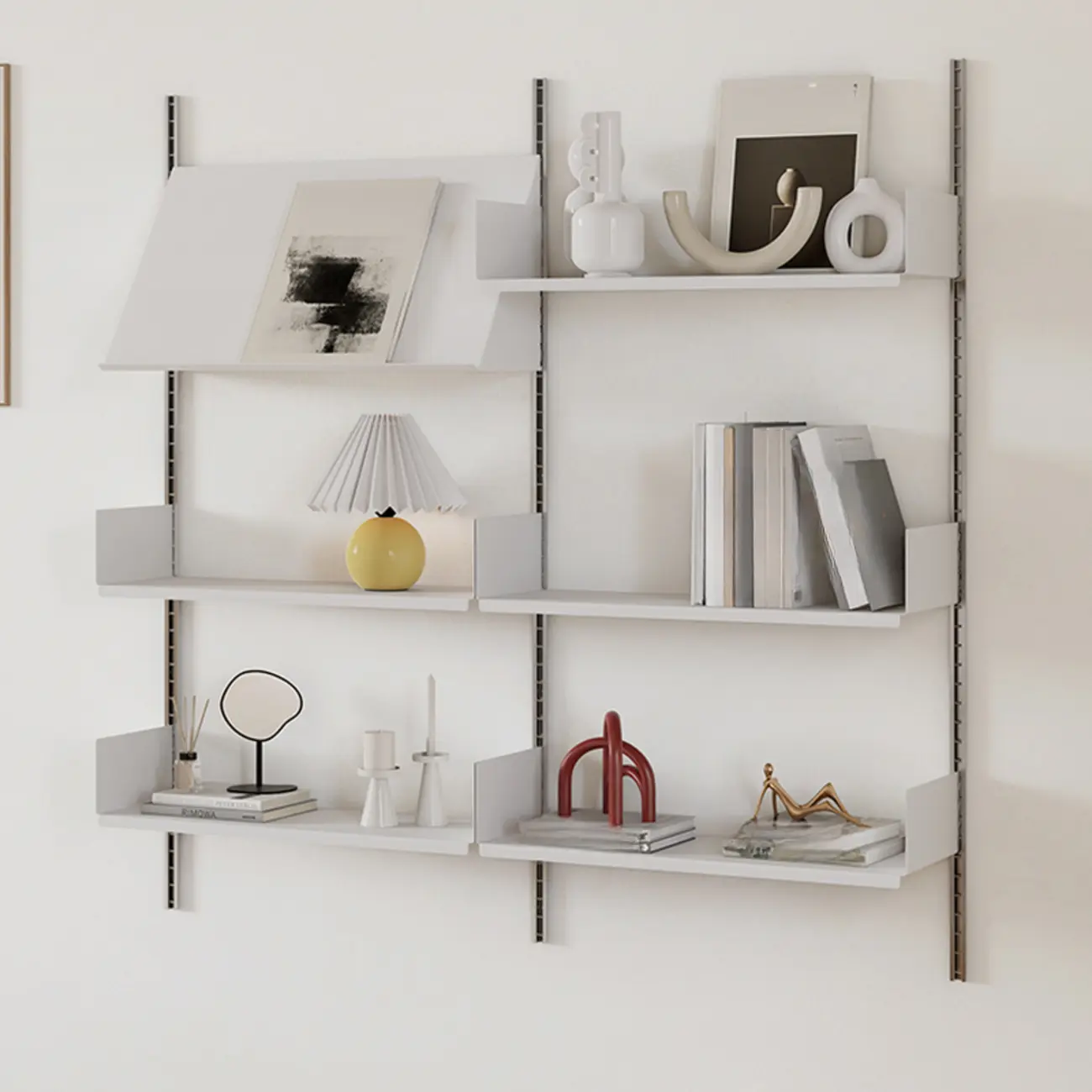 Functional Modern Wood Wall Unit Bookcase