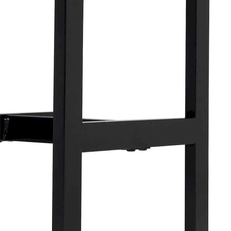 DH BASIC Grey and Black 5-Piece Counter Height Dining Set by Denhour