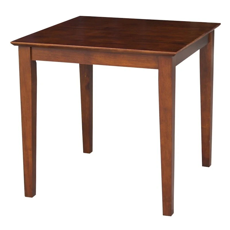 Dark Espresso Wooden Dining Table (with Shaker-style Legs) — Dark Espresso