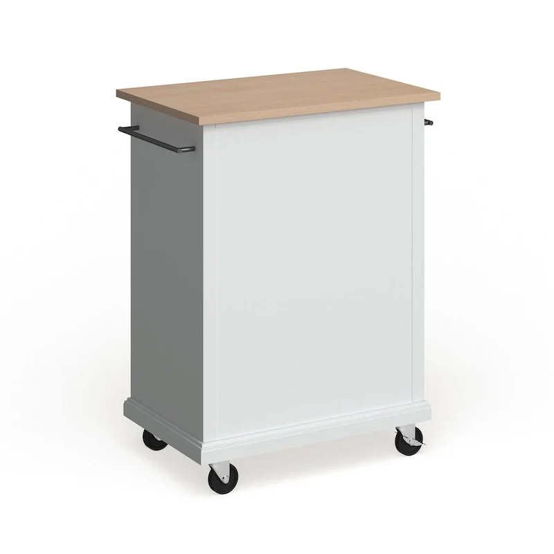 Compact Wood Top Kitchen Cart - 31W x 18D x 35.5H