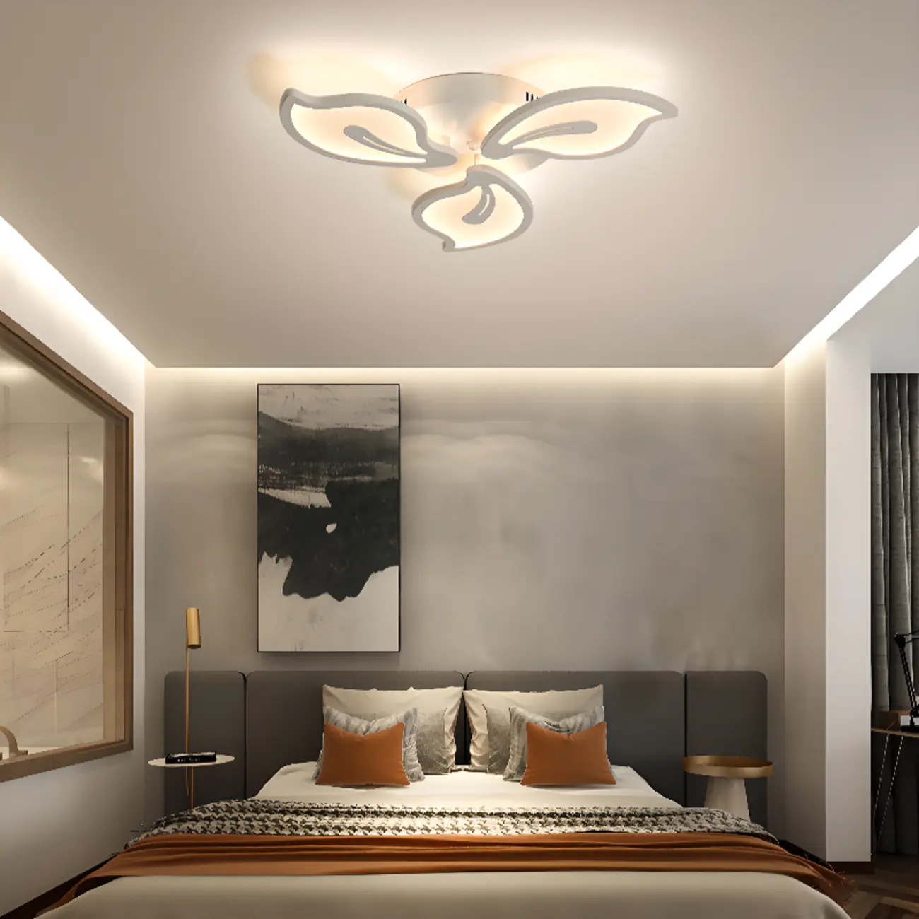Elegant Flush Mount LED Ceiling Light for Indoor Use