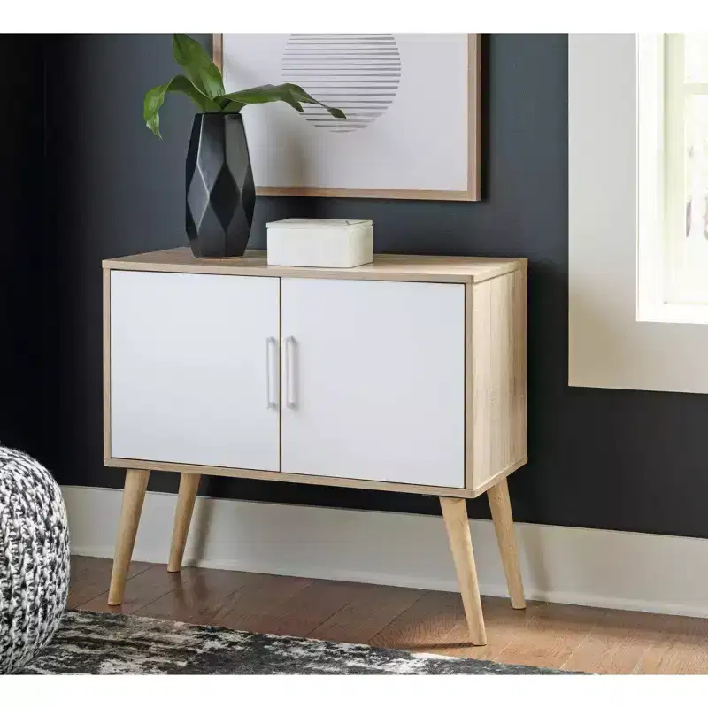 Orinfield Accent Cabinet Natural/White - Signature Design by Ashley