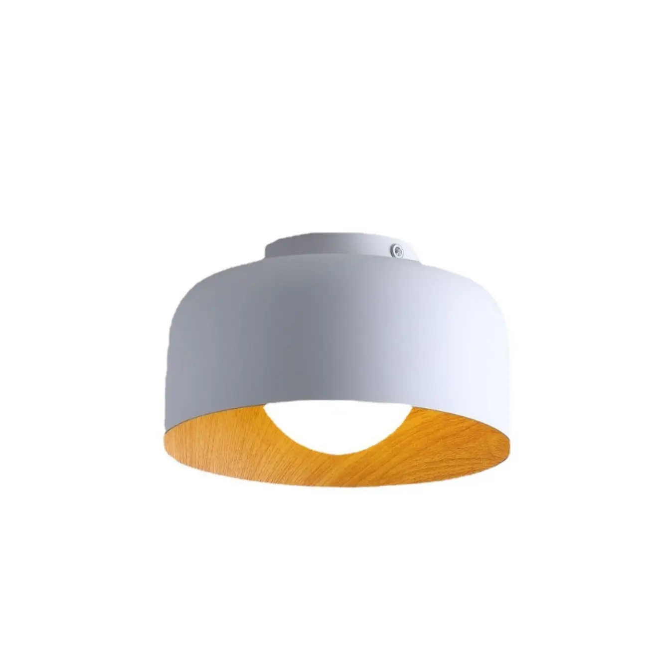 Modern Metal Jar-Shaped Semi Flush Ceiling Light